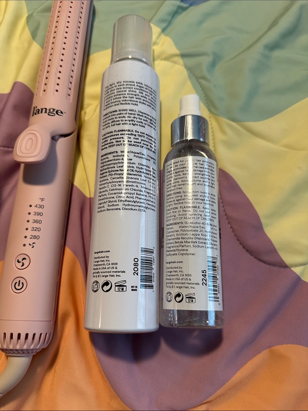 l’ange Pink Styling Wand + l’ange Hair Products - Picture 3 of 3